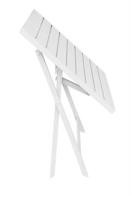 ABELUS - tavolo da giardino quadrato pieghevole salvaspazio in alluminio