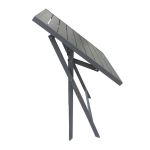 ABELUS - tavolo da giardino quadrato pieghevole salvaspazio in alluminio