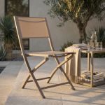 GAJA - sedia da giardino in alluminio e textilene pieghevole salvaspazio