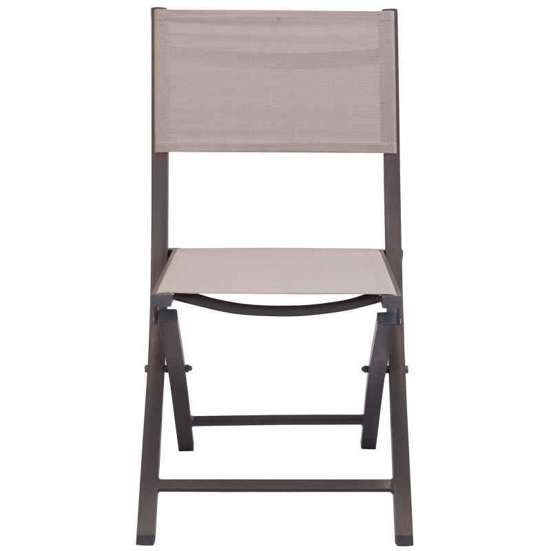 GAJA - sedia da giardino in alluminio e textilene pieghevole salvaspazio