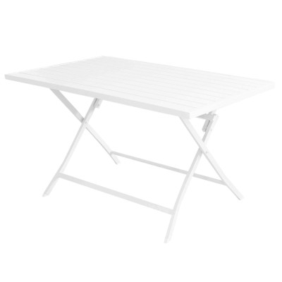 ABELUS - tavolo da giardino pieghevole salvaspazio in alluminio