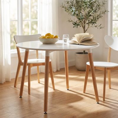 THOMAS - tavolo da pranzo scandinavo rotondo