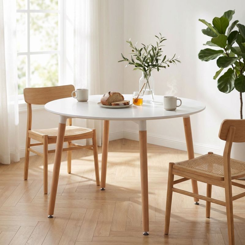 THOMAS - tavolo da pranzo scandinavo rotondo