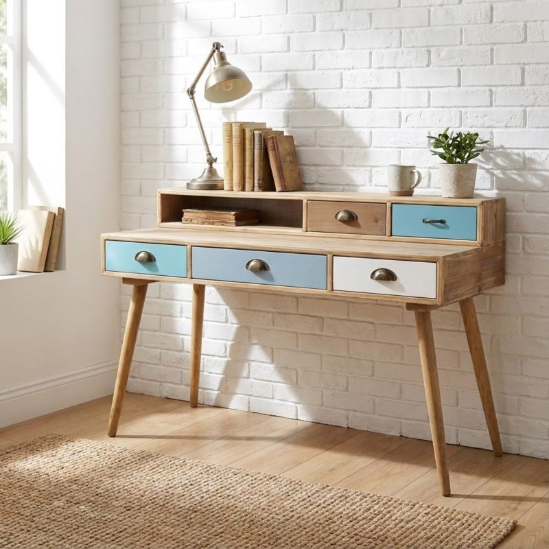 AJ - Scrivania in mdf multicolor