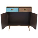 ADELINE - mobiletto 2 ante e 2 cassetti in mdf multicolor