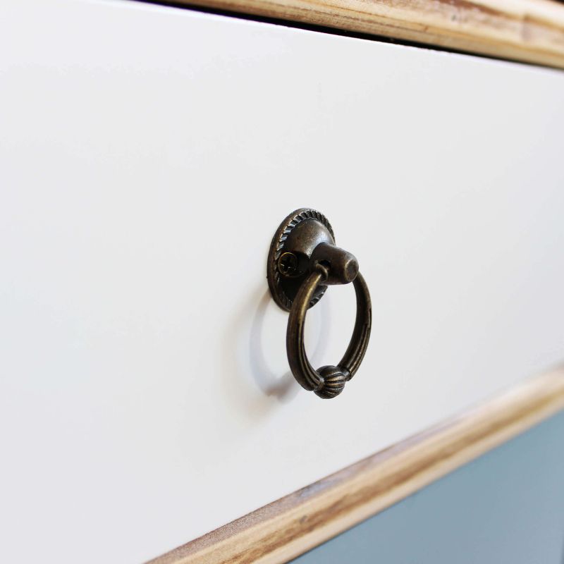 ADELINE - mobiletto 2 ripiani 2 ante e 2 cassetti in mdf multicolor