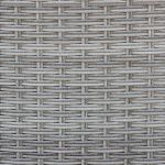 GRANDIS - divano da giardino con 2 pouf completo di cuscino intreccio in rattan sintetico