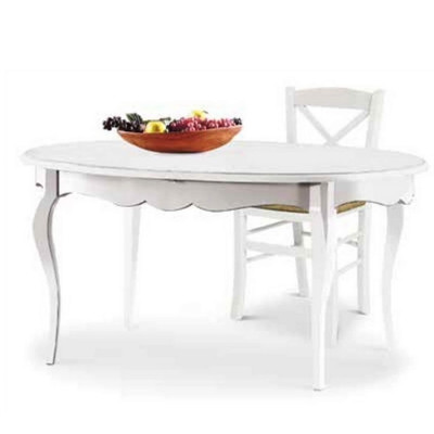 GRANT - tavolo da pranzo ovale allungabile in legno massello