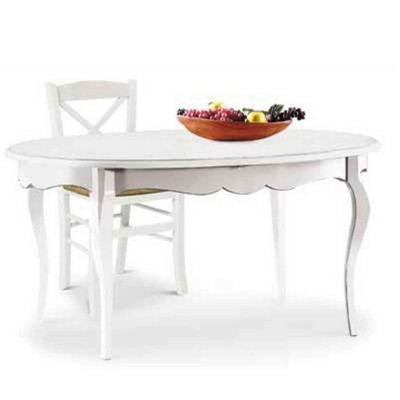 GRANT - tavolo da pranzo ovale allungabile in legno massello