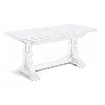 DUSTIN - tavolo da pranzo allungabile in legno massello cm 160/340 X 85