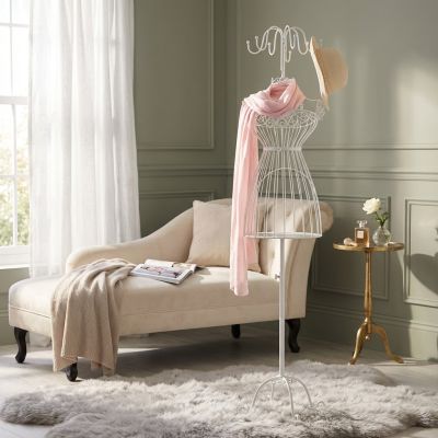 appendiabiti da terra stile provenzale in ferro verniciato cm 38 x 29 x 176 h