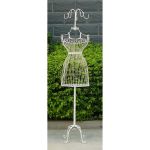 appendiabiti da terra stile provenzale in ferro verniciato cm 38 x 29 x 176 h