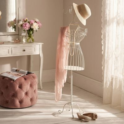 appendiabiti da terra stile provenzale in ferro verniciato cm 38 x 29 x 176 h