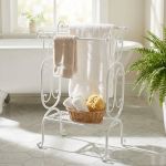 Portasciugamani in acciaio cm 49 x 32 x 79,5 h