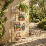 ELEONORE - scaffale 4 piani stile provenzale in ferro verniciato