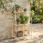 DORIANE - scaffale 3 piani stile provenzale in ferro verniciato