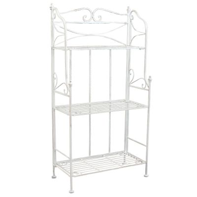 DORIANE - scaffale 3 piani stile provenzale in ferro verniciato
