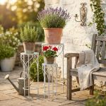 DORIAN - set di 3 fioriere tondo