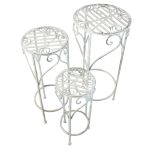 DORIAN - set di 3 fioriere tondo