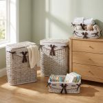 set di 5 cesti porta biancheria