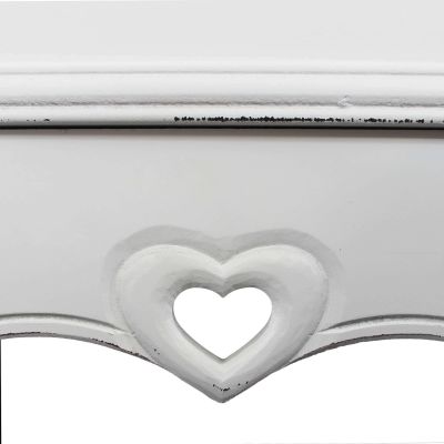 mobiletto con 2 cassetti in legno di paulownia shabby chic