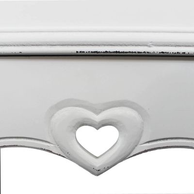 ROLAND - set 2 tavolini in legno di paulownia shabby chic