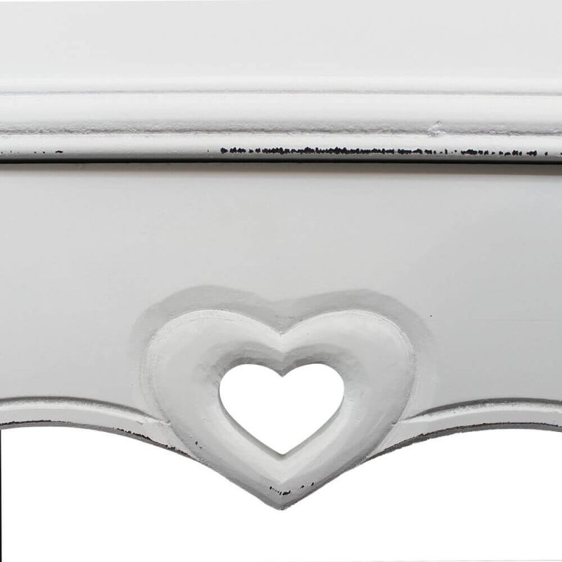 ROLAND - set 2 tavolini in legno di paulownia shabby chic