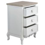 BRIGITTE - mobiletto 3 cassetti in legno di paulownia shabby chic