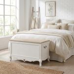 Baule in legno di paulownia shabby chic