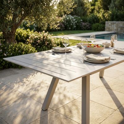 SPLENDOR - tavolo da giardino allungabile in alluminio