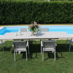 SPLENDOR - tavolo da giardino allungabile in alluminio