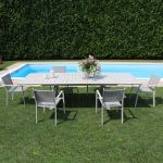 SPLENDOR - tavolo da giardino allungabile in alluminio