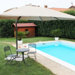 MERIDIES - ombrellone da giardino decentrato 2,5 x 2,5 m