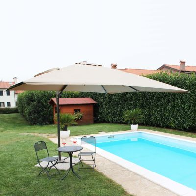 MERIDIES - ombrellone da giardino decentrato 2,5 x 2,5 m