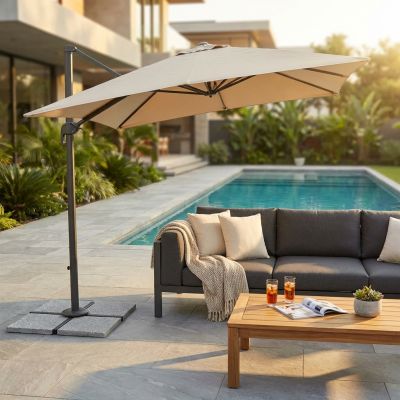 MERIDIES - ombrellone decentrato 3 x 4 m