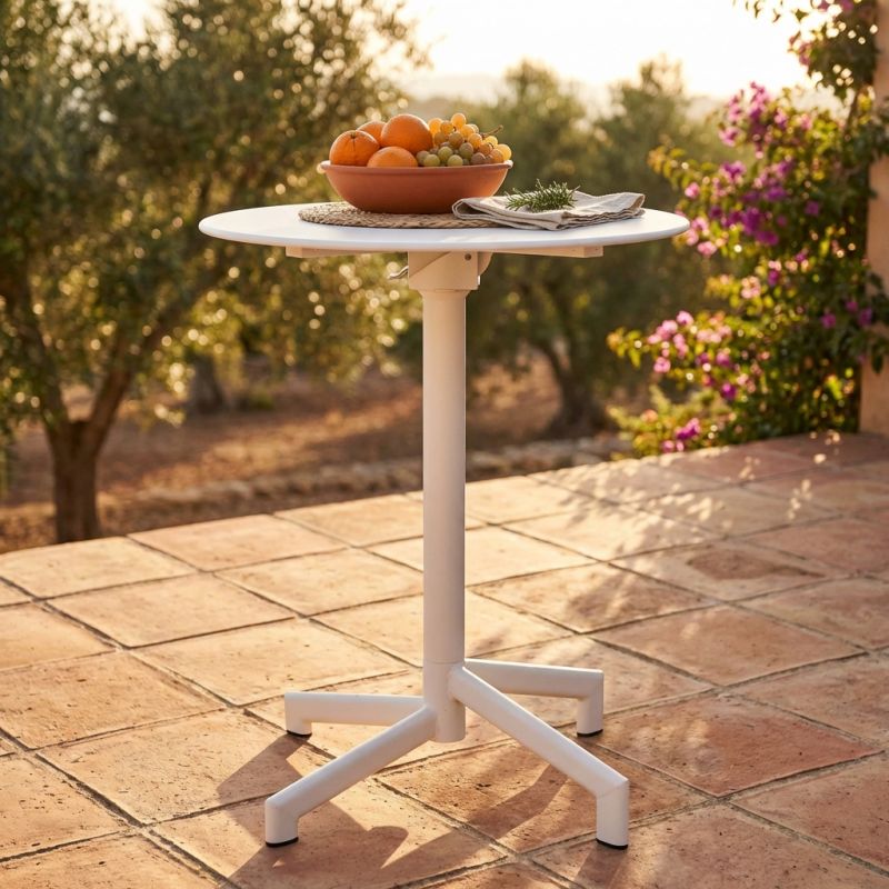 OPERA - tavolo da giardino in acciaio diametro 60