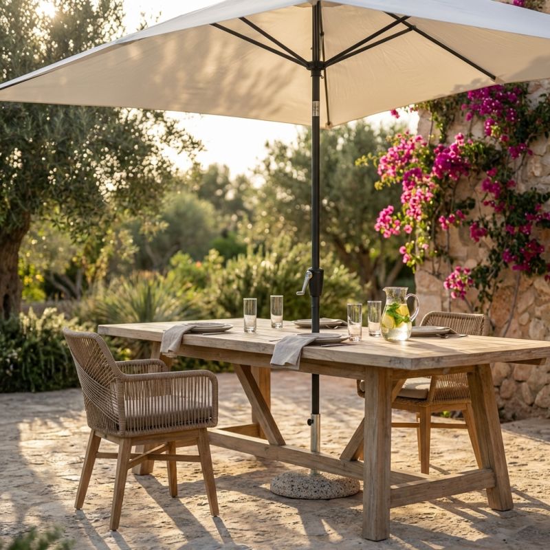 MARITUS - ombrellone da giardino palo centrale 2 x 3 m