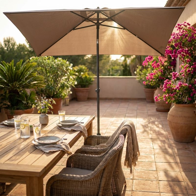 SERTUM - ombrellone da giardino palo centrale 2 x 3