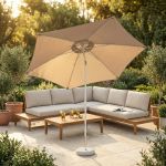 SERTUM - ombrellone da giardino palo centrale rotondo 3 m