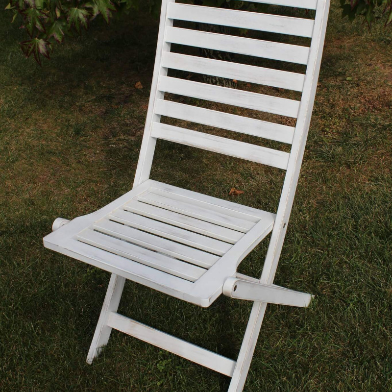 SORTIS - sedia da giardino pieghevole in legno massiccio di acacia