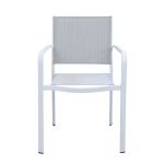 SPLENDOR - poltrona da giardino in alluminio e textilene impilabile