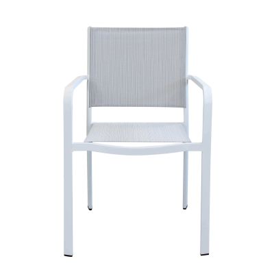 SPLENDOR - poltrona da giardino in alluminio e textilene impilabile