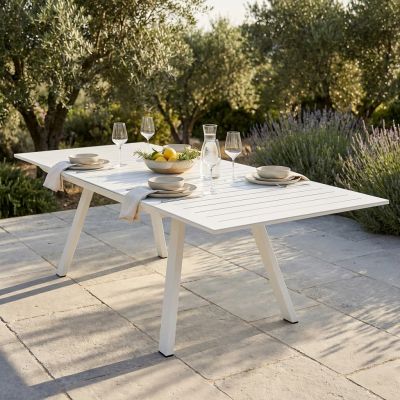 SPLENDOR - tavolo da giardino allungabile in alluminio