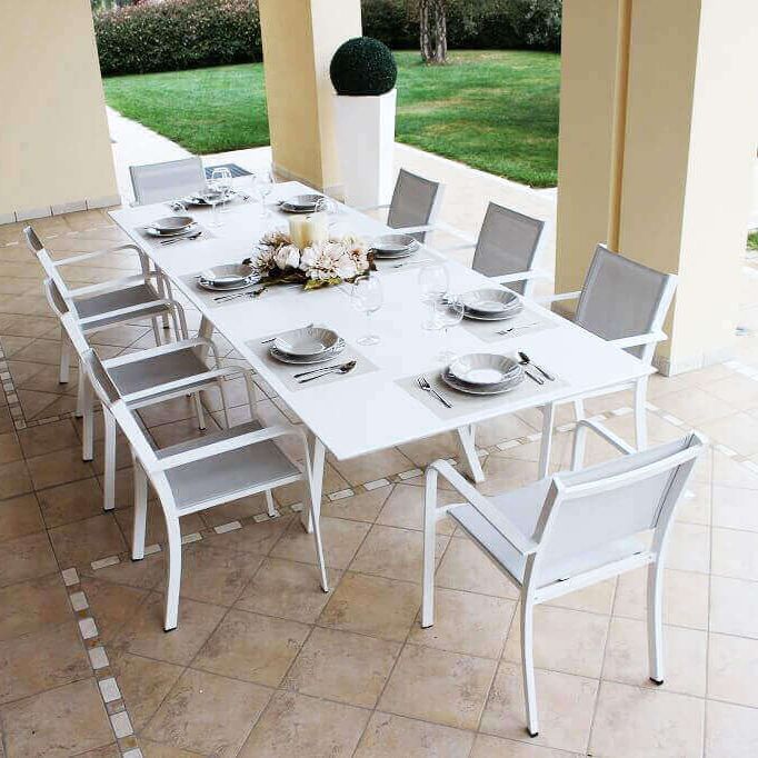 SPLENDOR - tavolo da giardino allungabile in alluminio