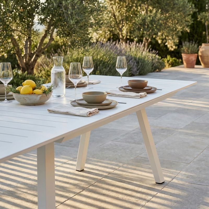 SPLENDOR - tavolo da giardino allungabile in alluminio