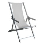 sdraio mare prendisole pieghevole in alluminio e textilene cm 98 x 67,5 x 106 h
