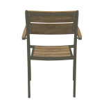 VIDUUS - set tavolo in alluminio e polywood cm 200/300 x 95 x 75 h con 10 poltrone Viduus