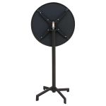 OPERA - set tavolo in metallo cm Ø 60 x 102 h con 2 sgabelle Opera