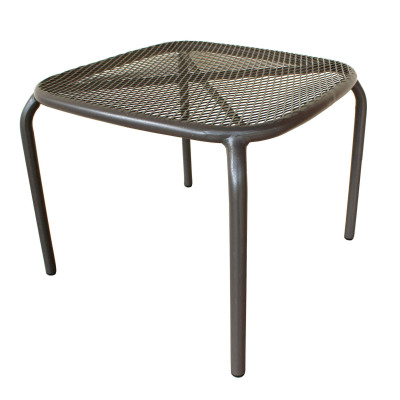 MIDDLE - set tavolo in metallo cm 41 x 41 x 43,5 h con 2 poltrone Herman