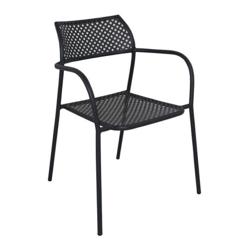 INDEX - set tavolo in metallo cm 80 x 80 x 73h con 2 poltrone Aviim